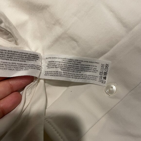 Primark White Cotton Collared Shirt - Picture 8 of 9